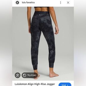 Lululemon Athletica Black High-Rise Jogger Leggings